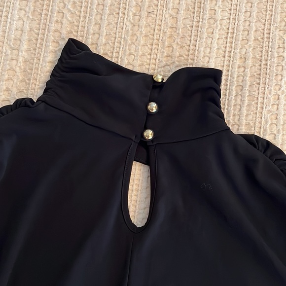 Women’s Sexy Black Turtleneck Blouse. Size XS. - Picture 4 of 7